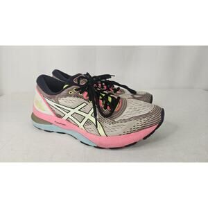Asics Women's Running Shoes in Pink, Light Blue, Black, Cream